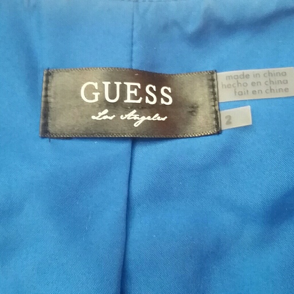 GUESS blue and black dress - Picture 3 of 4